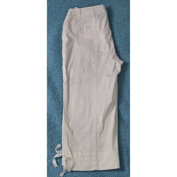 Westbound Womens Cargo Crop Capris Pants Size 10 Stretch Summer Pool Golf - Picture 12 of 13